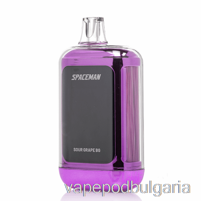 Vape Течности Spaceman Curve 18k дъвка за еднократна употреба от кисело грозде